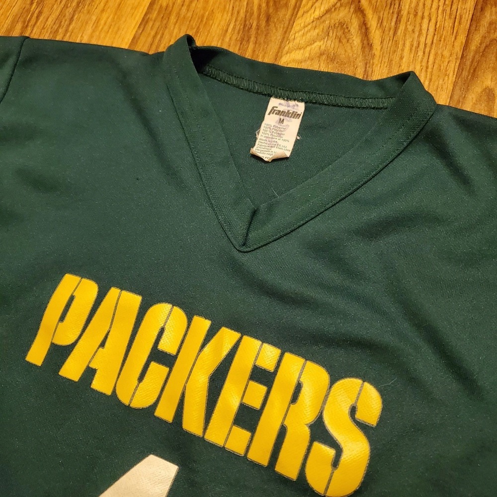 Vintage 90s Green Bay Packers Jersey Kids Medium Green NFL Football‎ Franklin